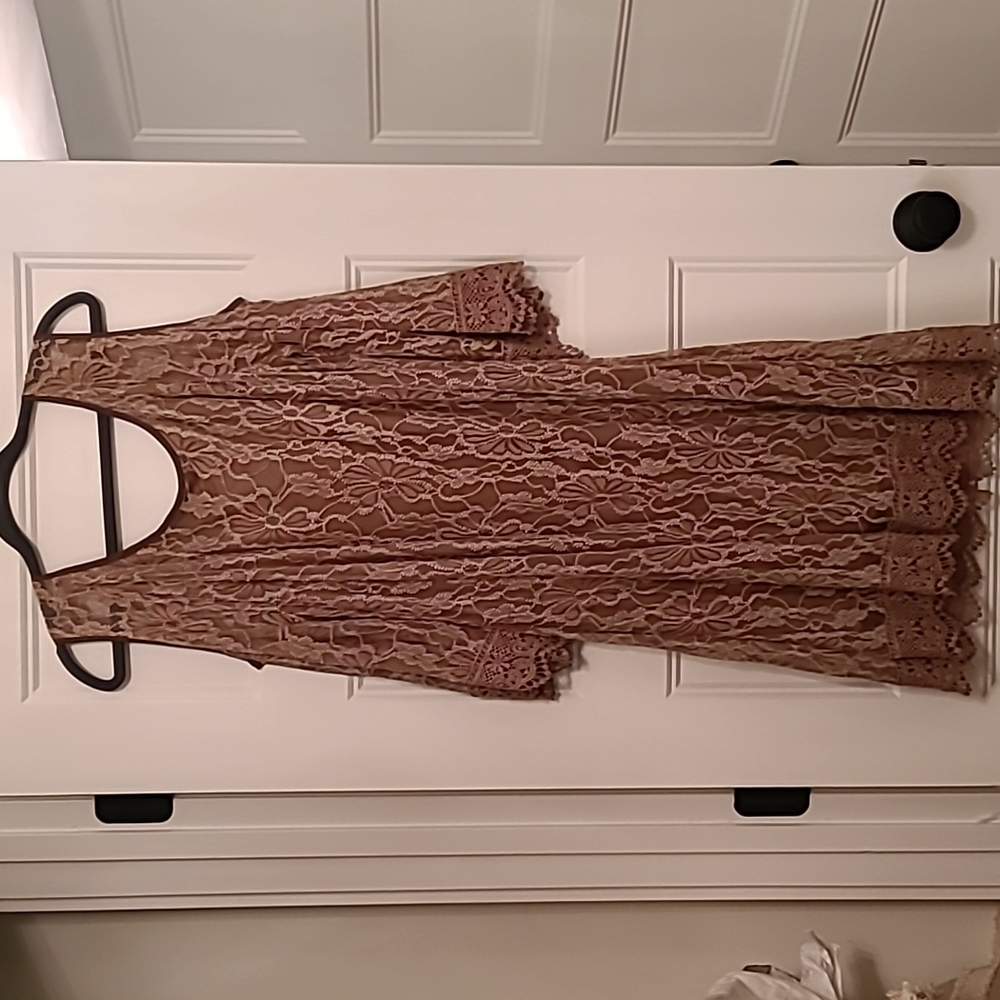 Brown Lace Dress